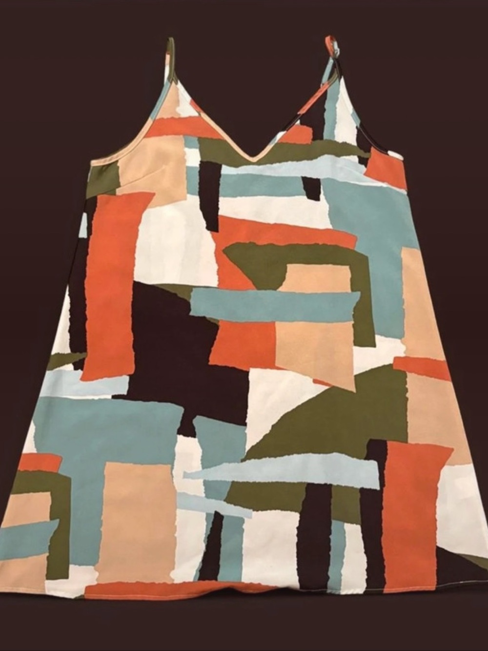 Geometric Maxi Dress in Multicolor Like New